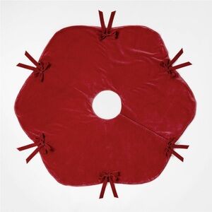 Velvet Bow Christmas Tree Skirt Red - Threshold ™ designed with Studio McGee